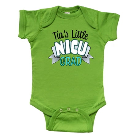 

Inktastic Tía s Little Nicu Grad in Blue with Banner Gift Baby Boy or Baby Girl Bodysuit