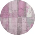 thumbnail image 2 of Addison Rugs Mayfield Premium Machine Washable Transitional Geometric Pink Round Rug, 8' x 8', 2 of 6