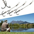 thumbnail image 4 of 3PC Pike Perch Bass Predator Lure Fishing Stingers Treble Hooks Stainless Steel, 4 of 9