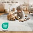 thumbnail image 4 of ODIKA Extra Tonal Abstract Distressed Vintage Inspired Plush Large for Playroom, Bedroom, Reading Nook, Pet Friendly & Kids Safe Play, 4 of 7
