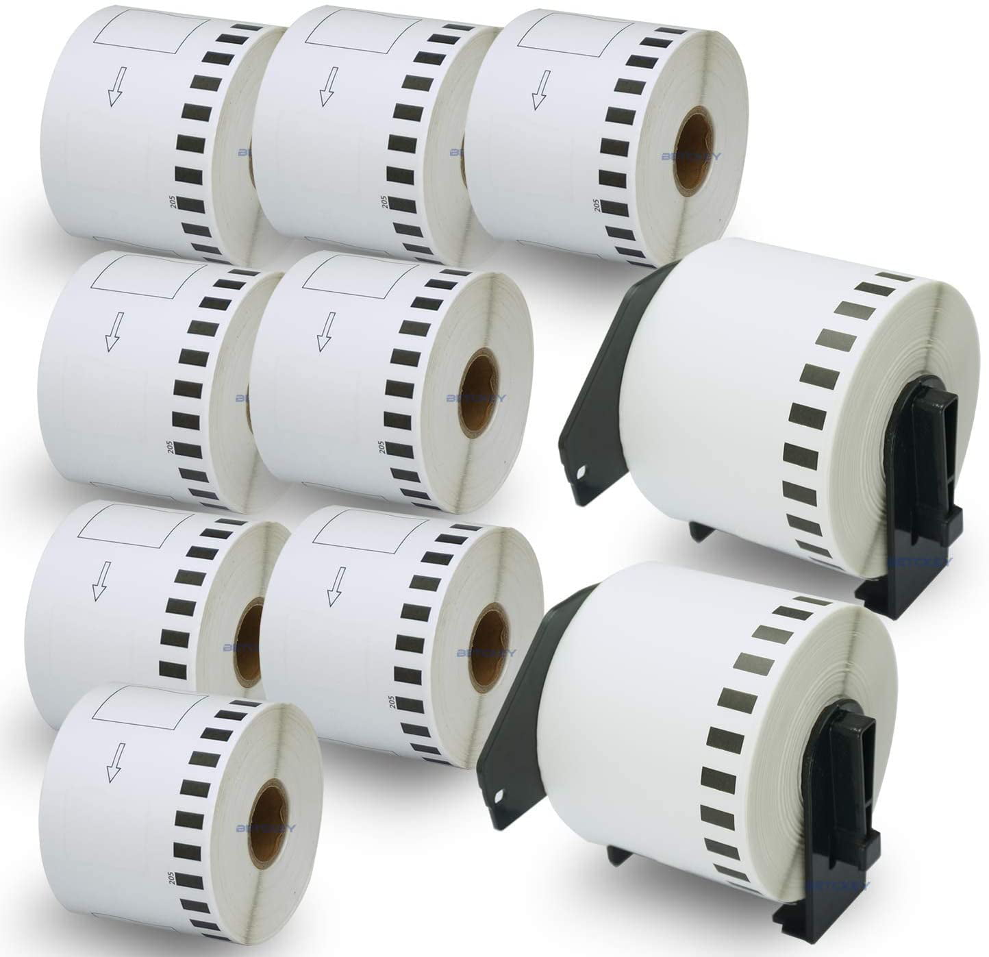 Labels Continuous 6 Rolls DK-2205 Brother-Compatible + 1 Cartridge BPA FREE