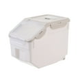 thumbnail image 2 of SKISUNO Airtight Beige Dog Food Storage Container with Reinforced Sealed Buckle Lid, 2 of 7