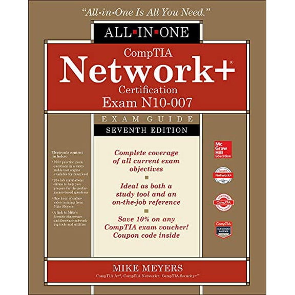Pre-Owned Comptia Network  Certification All-In-One Exam Guide, Seventh Edition (Exam N10-007) (Hardcover) 1260122387 9781260122381