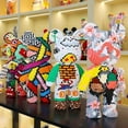thumbnail image 4 of Giant Fluid Violence Bear Cartoon Love Violent Bear Bearbrick Colour Model Building Block Micro Diamond Bricks Kids Toy Gift Set, 4 of 5