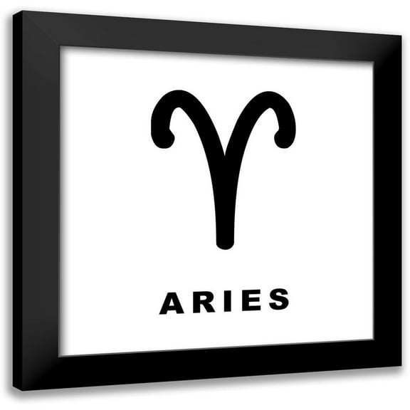Villa, Milli 12x12 Black Modern Framed Museum Art Print Titled - Aries