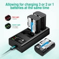thumbnail image 4 of Set de batería y cargador FirstPower LP-E6 LP E6N 2600 mAh x3, 4 of 6
