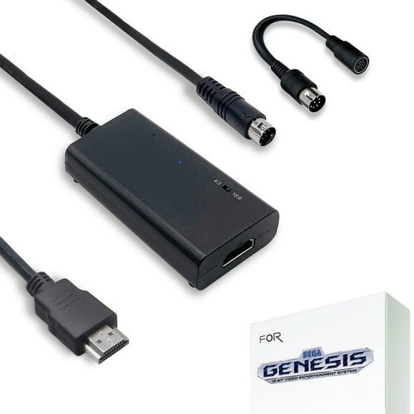 HDMI Cable for Sega Genesis Model 1/2 / 3, Sega CD, Sega CDX, Sega 32X, Sega Nomad, Original Sega Master System Console