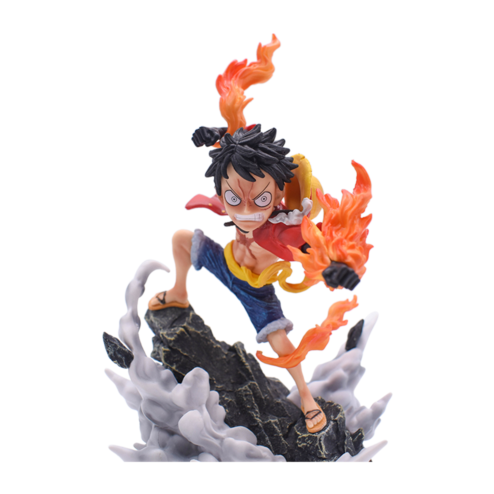Wilomis One Piece Action Figures Luffy Fire Fist Combat Form 