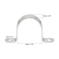 thumbnail image 2 of Uxcell 50mm(2") 304 Stainless Steel 2 Holes Rigid Pipe Strap Tension Tube Clamp 4 Pack, 2 of 5