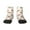 1 Black, variant on Squirrel Giving A Gift Pattern Quarter Crew Socks,Toe Seamed Ankle Socks,Cotton Cushioned Breathable Athletic Crew Sports Socks