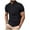 Black, variant on Men's Fashion Button T-Shirt Everyday Henley Summer Casual Tops Solid Color Outdoor Trend Short Sleeve