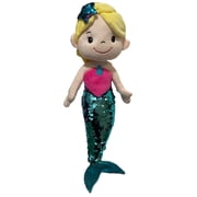 Linzy Toys Purple & Blue 19 inch Mermaid With 2-Way Sequins Plush Stuffed Doll
