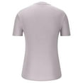 thumbnail image 2 of Plain White Tshirt Mens Fitted T Shirts Men's Casual Rib Knit Short Sleeve T Shirts Crew Neck T-Shirt Solid Tee Tops Lightweight Confortable Muscle Tee Blouse, 2 of 5
