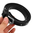 thumbnail image 5 of OUNONA Stylish Studded Waist Belt Black PU Punk Rivet Design for Decor, 5 of 8