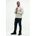 thumbnail image 4 of DEVOPS Men's Long Sleeve Fleece Jacket Quarter-zip (Large, Lt. Heather Grey), 4 of 6