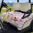 thumbnail image 3 of Whosucclay Watercolor Floral Design Golf Cart Seat Protection Cover 4 Pockets, Reusable Breathable for Club Car Yamaha EZGO, 3 of 9