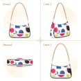 thumbnail image 7 of FORMRS Womens Shoulder Bag with Chain Strap Clutch Purse Cute Tote Handbag, Blue Retro Shapes, 7 of 7