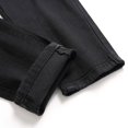 thumbnail image 4 of Yaoyar Men's Spring Summer Fashion Casual Athletic Denim Jeans Popular Style for Sports and Leisure Wear Outdoor Straight Type Fitness Pants,XL,Black, 4 of 8