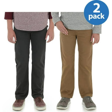 Wrangler Slim Boys Advanced Comfort Straight Jean 2-Pack Value (Best Value Selvedge Jeans)