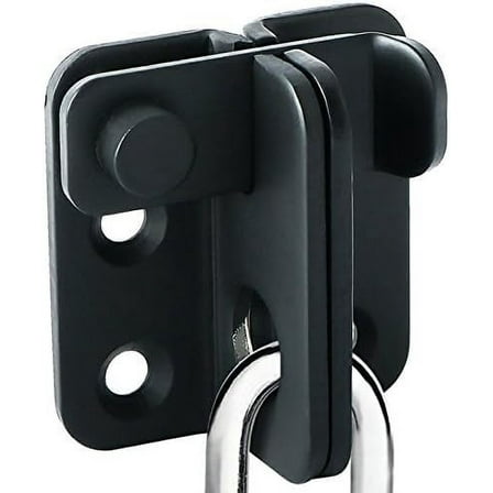 Flip Latch Gate Latches Slide Bolt Latch Safety Door Lock Catch for Barn Cabinet Cage Garden Bathroom Garage , Steel Matte Black