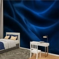 thumbnail image 2 of Peel and Stick Wallpaper Waterproof Sea Wave Abstract Navy Blue Black Neon Moon Light Silk Wavy Wall Mural Decor Self Adhesive and Removable 100in x 144in, 2 of 8