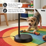 Brightech LitespanSlim 55 in. Black LED Floor Lamp with Adjustable Gooseneck