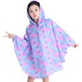 thumbnail image 4 of Utlike Kids Rain Poncho Waterproof Raincoat Toddler Wear Rain For Kids Cartoon Children Ponchos Boys Coat& Hooded Rainwear Wear During Rainy Season And Rainy Days Size 8 Years-9 Years, 4 of 6