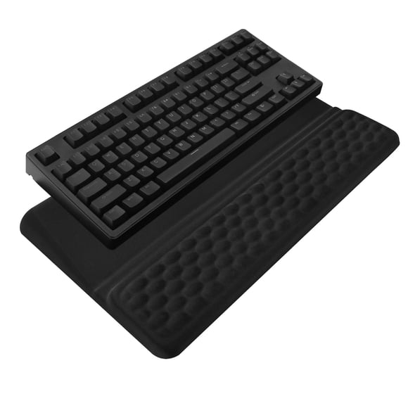 Soporte para teclado KEPUTAIER ergonómico inclinado con reposamuñecas negro