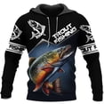 thumbnail image 3 of Sudadera con capucha para hombre, divertida y moderna, con estampado 3D de pesca, para entusiastas de la pesca al aire libre, de gran tamaño, informal, de manga larga, 3 of 5