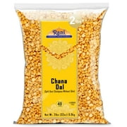 Rani Chana Dal (Split Desi Chickpeas without skin) 32oz (2lbs) 907g ~ All Natural | Gluten Friendly | NON-GMO | Vegan | Indian Origin