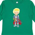 thumbnail image 4 of Inktastic Prince, King, Knight, Sword, Crown, Blond Hair Boys Long Sleeve Toddler T-Shirt, 4 of 5