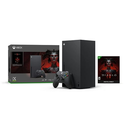 Restored Microsoft RRT-00027 Xbox Series X Diablo IV Bundle, Black (Refurbished)