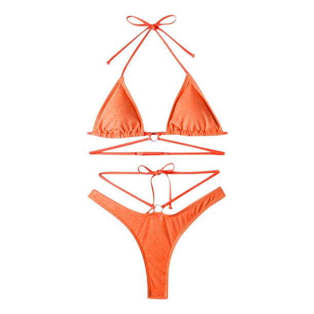 Sebtyili 2023 New Bikini Subsystem With High Waisted Thong Swimsuit