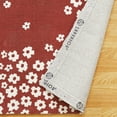 thumbnail image 4 of Superior Wildflower Floral Boho Indoor Area Rug, Burgundy, 8' x 10', 4 of 4