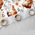 thumbnail image 4 of Homewish Cartoon Chicken Black Out Curtains for Kids Children,Chic Flowers Curtains Pack of 2 (42x63 Each),Farmhouse Animal Bedroom Curtains,Lightweight Room Decor, 4 of 6