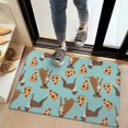 thumbnail image 2 of Boxer Dog Pitbull Terriers Dog and Pizza Door Rugs,Washable Non Slip Door Mats Indoor,Decorative Door Mats,Entry Mat Indoor for Entrance,Bedroom,Kitchen,Bathroom,20"x32", 2 of 6