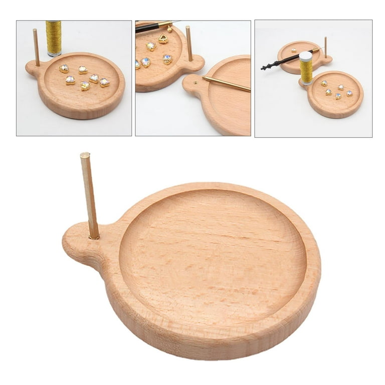 Shop LC DIY Jewelry Making Tools Loader Wooden Bead Spinner Multiple Holder Seed Tool