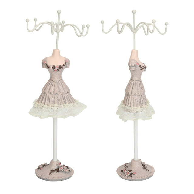 Jewelry Display Stand Model Dress Earring Necklace Jewelry Holder, Mannequin Stand Hanging Jewelry Tower Rack For Girls Women, Jewelry Display Organizer
