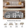 thumbnail image 3 of Black Rooster Sofa Covers for 3 Cushion Couch,Washable Sectional & L Shape Couch Covers for Dog/Cat/Kid,Farm Animal Farmhoue Chick Spring Summer Checkered Non Slip Sofa Slipcover Futon Cover 71x150, 3 of 8