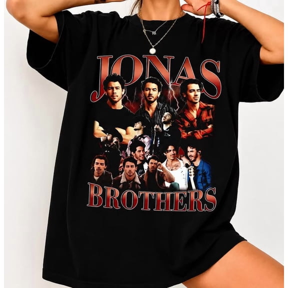Jonas Shirt, Vintage Brother Music Graphic Tee, Retro Band Style Unisex T-Shirt