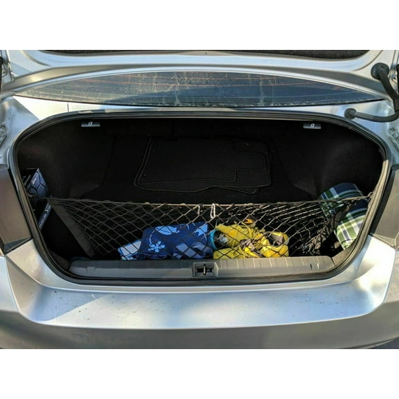 EACCESSORIES EA Trunk Organizer Cargo Net for Subaru Legacy 2000-2014 – Envelope Style Cargo Net for Sedan – Premium Mesh Elastic Car Trunk Organizer Vehicle Carrier Storage – Compatible with Legacy