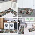thumbnail image 4 of Non-Skid & Washable Vintage Floral Boho Kitchen Rug Set Absorben Kitchen Mat for Kitchen Sink Laundry Room Retro Floor Mat Set of 2, 4 of 7