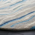 thumbnail image 3 of SAFAVIEH Soho Vasilis Abstract Area Rug, Blue/Beige, 6' x 6' Round, 3 of 8