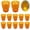 Orange, variant on 12Pcs Halloween Glow Skull Plastic Cups, Light-Up Drinking Glasses for Cocktail Party Decor, Spooky Themed Tableware for Summer Events & Fall Celebrations