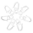 thumbnail image 1 of HINTRMENT 50 Crochets pour Rideaux de Lit en Plastique Transparent Faciles à Installer, 1 of 6