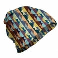 thumbnail image 1 of Retro Unisex Beanie, Polka Dots Circles Stripes, Hiking Outdoors, Multicolor, by Ambesonne, 1 of 1