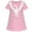 Pink, variant on Girls Dress T-shirt Cotton Bird Embroidered Short Sleeve 2 Years