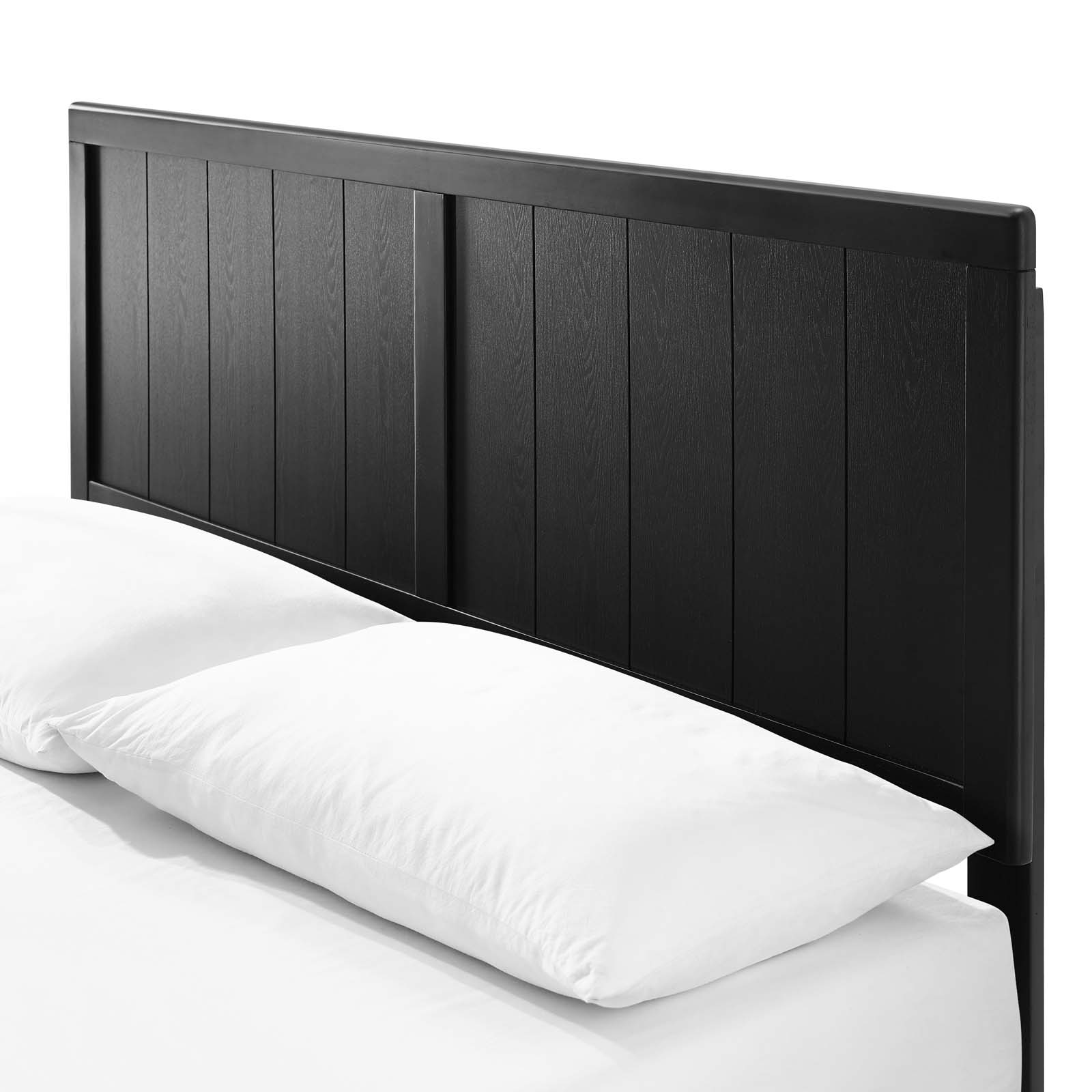 Platform Bed Frame, Full Size, Wood, Black, Modern Contemporary Urban Design, Bedroom Master Guest Suite - image 5 of 10