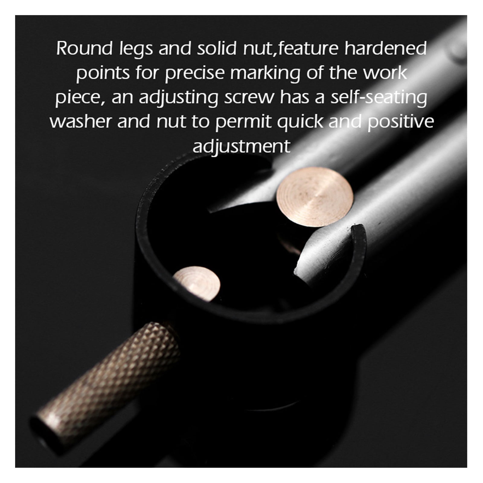 Stainless Steel Adjustable Wing Divider Spacing Compass Precision Tool For Drawing Circles, Geometry, Wood,Leather Craft ,Adjustable and Accurate