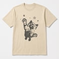 thumbnail image 3 of Retro Y2K Jumping Cat Stars Graphic T-Shirt | Unisex 90s Vintage Grunge Tee, 3 of 9
